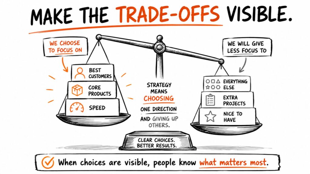 trade offs strategy requires a trade off